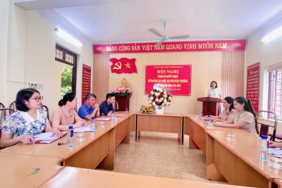Hội nghị công bố quyết định bổ nhiệm lại chức vụ Phó hiệu trưởng Trường Mầm non Lộc Hòa
